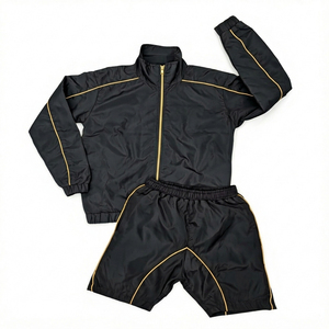 Veste courte en tissu nylon anti-rides de haute qualité personnalisée, survêtement avec logo personnalisé, costumes unisexes - Product Image 1