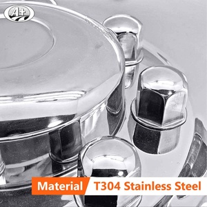 Housse de protection de roue pour camions américains, 1 paire, 19.5 joints en acier inoxydable - Product Image 5