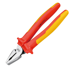 Pince combinée à haute résistance, à bord lisse, isolée 1000V, qualité industrielle et bricolage, avec VDE - Product Image 2