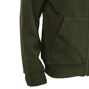 Oem Fashion Cotton Fleece Sweatshirt Slim Fit Men Streetwear Fashion High Quality Zipper Hoodies New Arrival Plain Men Hoodie - Product Image 5