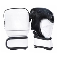 Guantes de MMA de Cuero OEM con Logotipo Personalizado, Guantes de Sparring Ecológicos, Ligeros, Transpirables y Duraderos, Equipo de Combate