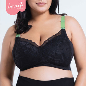 Top de encaje con extracto de té verde de 2 tonos, bragas de Bikini de momias posparto prenatales de talla grande para adultos, acolchado de maternidad sólido - Product Image 1