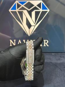 Reloj de Lujo Hip Hop con Incrustaciones de Moissanita, Movimiento Automático, Estilo Bussdown para Hombre - Product Image 2