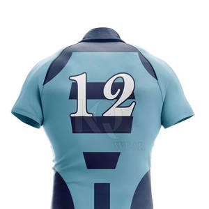 Conjunto de Uniforme de Rugby Oficial para Hombre, Ligero, Transpirable, Tejido Duradero de Secado Rápido, Jersey de Manga Corta y Pantalones Cortos para Partidos de Club - Product Image 6