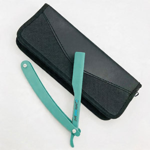 มีดโกนหนวดแบบใบมีดเดี่ยว สแตนเลสสตีล สีสันตามสั่ง สำหรับช่างตัดผม ดีไซน์คลาสสิก ใช้ได้กับการโกนหนวด โกนขนตามร่างกาย และโกนขนบริเวณบิกินี่อย่างยั่งยืน - Product Image 4