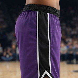 Pantalones Cortos de Baloncesto para Hombre, por Encima de la Rodilla, Cintura Elástica Alta, Absorción de Humedad, Uso Duradero - Product Image 4