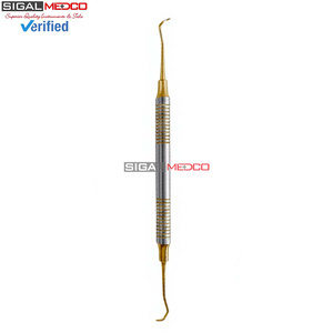 Raspador Periodontal Premium Scaler Pro, Manual, Mango Hueco Dorado, Instrumento Dental Ergonómico, Acero Inoxidable Alemán, Profesional - Product Image 4