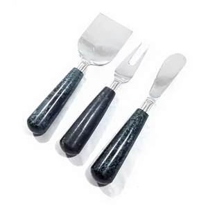 Ensemble de fromage moderne de haute qualité avec poignée en marbre couteaux de couverts Top vente nouveaux outils de coupe de fromage Design pour la maison - Product Image 3