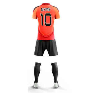 Camiseta de Fútbol Personalizada, Uniforme de Equipo, Manga Corta, Cuello en V, Absorbe la Humedad, 100% Poliéster, para Hombre Adulto, Todas las Temporadas, Impresión Sublimada - Product Image 4