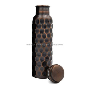 Botella de Agua de Cobre Ecológica de Diseño Clásico para Yoga, Gimnasio, Oficina, Viajes y Necesidades Diarias de Bienestar, Apta para Agua Hirviendo - Product Image 3