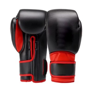Gants de MMA Premium Noirs et Rouges pour Entraînement – Mitaines Professionnelles d'Arts Martiaux pour Sparring et Frappe en PU, Imperméables, Ajustables pour Femme - Product Image 1