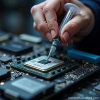 Pasta Termal Silikon untuk Pendinginan CPU Tegangan Tinggi dengan Konduktivitas Termal 10W