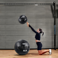 Ballon de Médecine Souple Amélioré pour Squats et Entraînement du Tronc – Ballon de Mur Équilibré Non-Élastique à Gravité (4kg/5kg/6kg)