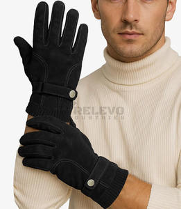 Gants de moto en cuir de vachette robuste avec protection renforcée pour les jointures, idéaux pour la course – Vente en gros à bas prix - Product Image 1