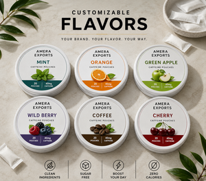 ผู้ผลิตซองกาแฟคาเฟอีนแบบ OEM ฉลากส่วนตัว รสชาติมินต์ ปราศจากน้ำตาล มังสวิรัติ ผลิตจากพืช สูตรเฉพาะตามสั่ง - Product Image 4