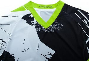 Camisetas de Ciclismo de Montaña de Manga Corta para Hombre, Camisetas de Motocross DH Todoterreno, Ropa Deportiva - Product Image 2