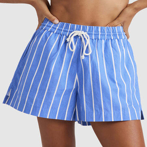 Shorts de plage pour femmes, taille élastique, décontractés, pour l'été, coupe classique, en molleton, écologiques, service OEM - Product Image 5