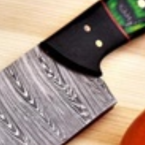 Cuchillos de Cocina Profesionales con Hoja Ancha y Afilada, Acabado Rústico Forjado y Mango Ergonómico de Madera para Cortar Vegetales - Product Image 4