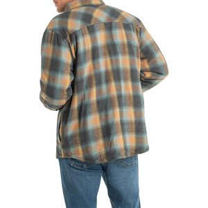 Men's Warm Lined Long Sleeve Custom Plaid Shirt <b>Flannel</b> <b>Jackets</b> - Product Image 3