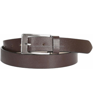 Ceinture décontractée en cuir de vache à grain supérieur marron pour hommes ceinture en cuir pleine fleur faite à la main pour hommes - Product Image 1