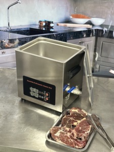 Ultrasonic added for whole tank Even Heat Precise temperature Controlled SUS304 tank Commercial use 10L Sous Vide slow Cooker - Product Image 2
