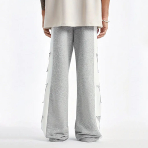 Men's Wide Leg Sweatpants Oversized Baggy Joggers Drawstring <b>Elastic</b> <b>Waist</b> Casual Loose Fit Streetwear <b>Trousers</b> for Wholesale - Product Image 4