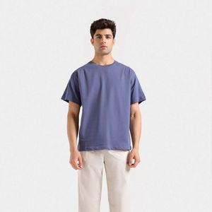 Camiseta de Algodón 100% de Primera Calidad, Personalizada con Logotipo Serigrafiado, Estilo Urbano, Gruesa y Lisa - Product Image 1