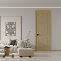 SUPERUS Pintu Interior PVC Bebas Cat Motif Kayu Minimalis Modern 3 Panel Kamar Tidur Hotel Grosir Langsung dari Pabrik