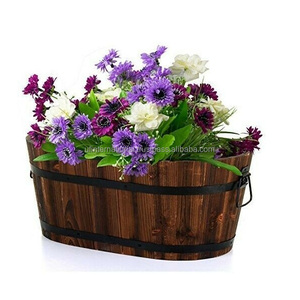 Florero de decoración de madera, producto de madera para boda, fábrica, alta calidad, pulido, macetas de plantas - Product Image 4