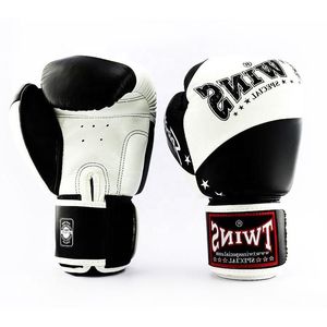 Gants de boxe sur mesure OEM pour jumeaux, fabriqués en cuir de vachette 100% véritable, fermeture auto-agrippante, équipement d'arts martiaux pour adultes. - Product Image 5