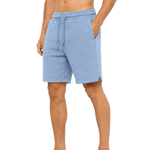 Pantalones Cortos Deportivos de Punto Waffle para Hombre, Tela Suave Texturizada, con Bolsillos, Diseño Personalizado, Fabricante OEM al por Mayor - Product Image 4