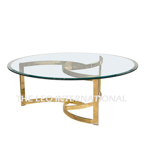 Mesa de centro de diseño ventajoso en aluminio y madera para uso en interiores y exteriores - Product Image 4