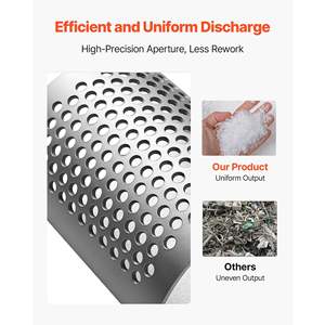 Broyeur de plastique durable à maille en acier de haute qualité pour recyclage de petites particules, avec tamis à ouvertures de haute précision de 0,315 po/8 mm - Product Image 4