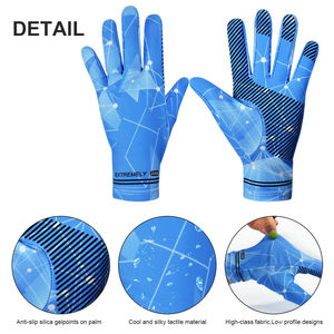 Gants de cyclisme respirants en soie glacée à doigts complets pour la protection solaire et le refroidissement des mains, unisexe, pour l'été - Product Image 4