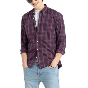 Nouvelle Arrivée Chemise Décontractée Homme Été 100% Flanelle à Carreaux Grande Taille Respirante Manches Longues pour Printemps et Automne de BD - Product Image 3