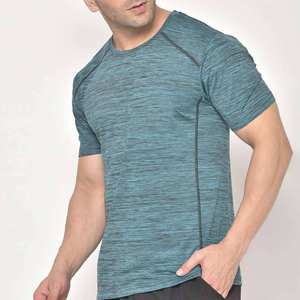 Camiseta Deportiva de Punto para Hombre, Secado Rápido, Transpirable, Ecológica, Ligera, para Entrenamiento, Ropa Deportiva OEM - Product Image 4
