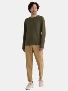 T-shirt à manches longues pour homme, de qualité supérieure, personnalisé, couleur unie, style streetwear, séchage rapide, tricoté, décontracté, hauts pour hommes - Product Image 2