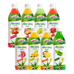 Jugo Natural de Aloe Vera con Sabor a Granada, 500 ml, Jugo de Aloe Vera Embotellado con Pulpa, Bebidas, Fábrica de Jugos de Frutas y Verduras Nawon - Product Image 2