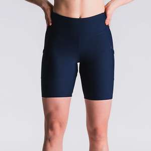 Women's High Waist <b>Tummy</b> <b>Control</b> Side Phone Pocket Quick Dry Breathable Butt Lifting Stretchy Workout Yoga Biker Shorts - Product Image 1