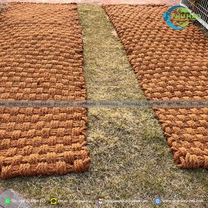 Reasonable price coir mat made of natural coconut fiber non slip <b>garden</b> walkway pavement <b>liners</b> 35mm thickness hand woven block - Product Image 4