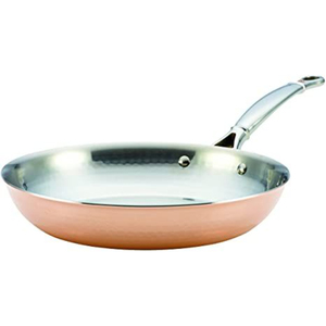 Hammered Copper <b>Frying</b> <b>Pan</b> Professional Grade Stainless Steel Lined Skillet with Ergonomic Handle for Home & Catering - Product Image 1