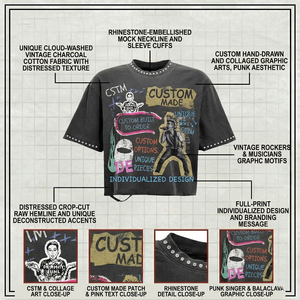 Global Studios Custom Vintage <b>Rock</b> & <b>Roll</b> <b>T</b>-<b>Shirt</b> Men's Short Sleeve Cotton O-Neck Printed Design Made in USA - Product Image 4