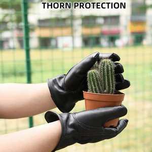 Gants de travail de sécurité en cuir de vachette pleine fleur, haute performance, protection robuste des mains, écologiques, respirants et thermiques - Product Image 3