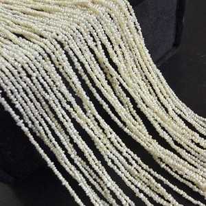 Cuentas Irregulares Blancas de Piedras Preciosas Naturales de 1-1.5mm, Certificadas por CMA, para Fabricación de Joyería, Macramé, Servicio de Muestras Lisas - Product Image 3