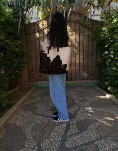 Sac fourre-tout d'été et d'automne pour femme en cuir de vachette véritable OEM avec broderie et fermeture éclair, sac à bandoulière, sac de shopping LHTB-0020 - Product Image 6