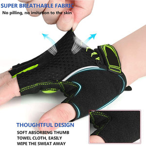 Gants de vélo respirants de qualité supérieure avec panneau anti-transpiration et grip durable, gants de cyclisme VTT avec grip en silicone - Product Image 2
