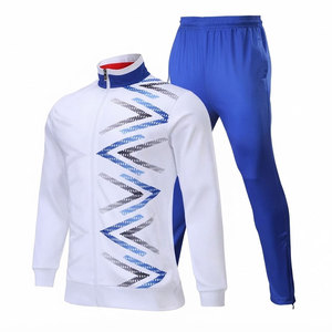Survêtement de football d'hiver professionnel avec veste d'entraînement à col montant et pantalon assorti 100% polyester pour les sports d'équipe masculins - Product Image 1