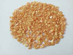 Chips de Piedra Dorada de Primera Calidad, Grava Metálica y Piedra Triturada con Chips Recubiertos de Vidrio Dorado Puro para Arte y Manualidades - Product Image 4
