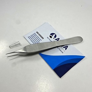 คีมคีบเนื้อเยื่อ Adson ที่หนีบทำจากสแตนเลสสำหรับการจับเนื้อเยื่ออย่างปลอดภัยในการใช้งานทางทันตกรรมและห้องปฏิบัติการทางการแพทย์ - Product Image 2