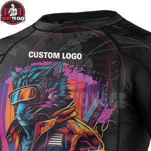 Camiseta de Manga Corta de Secado Rápido, Ecológica, Cómoda y de Excelente Calidad, con Spandex y Poliéster, para FIGHT CAGE, Precio al por Mayor - Product Image 5